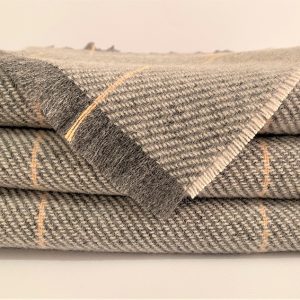Cushendale Lambswool Country Scarf - Grey - Beautiful Things Textiles